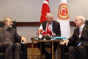 علی لاریجانی و رییس مجلس ترکیه