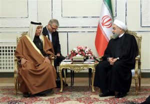 روحانی و رییس مجلس قطر